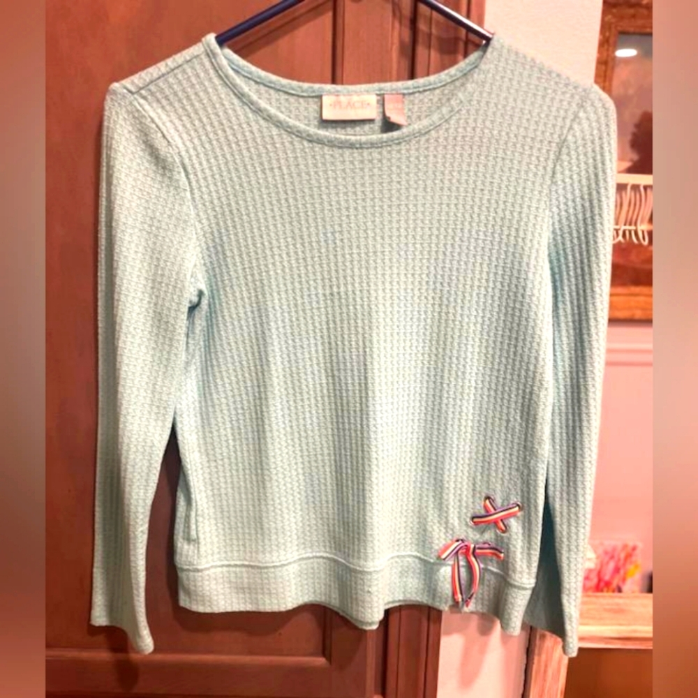 Girls waffle knit top, size 10/12